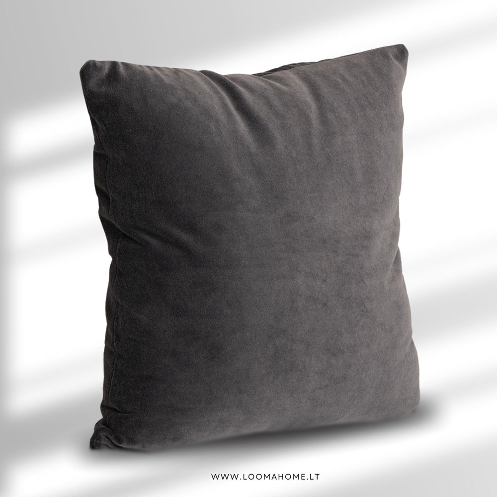 Dekoratyvinė pagalvėlė Velvet „Dark Grey“