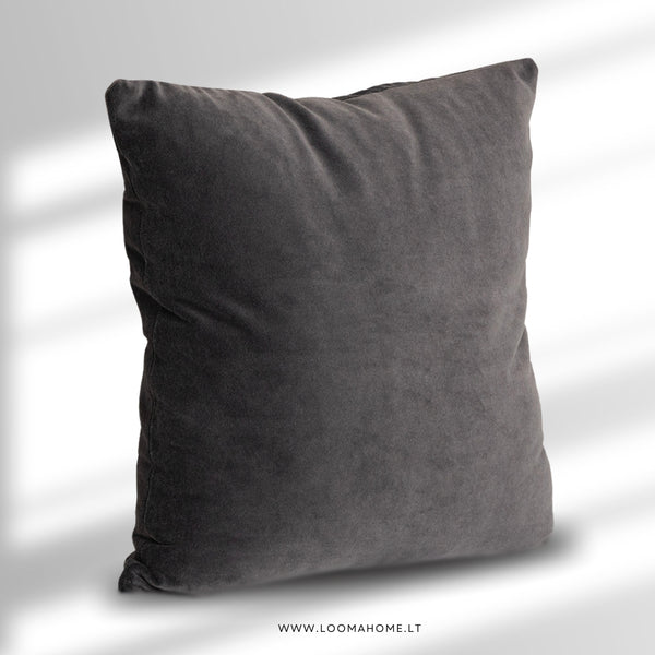 Dekoratyvinė pagalvėlė Velvet „Dark Grey“