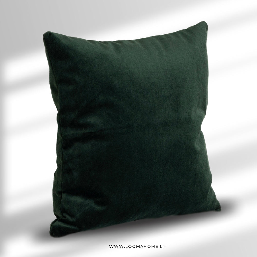 Dekoratyvinė pagalvėlė Velvet „Dark Jungle Green“