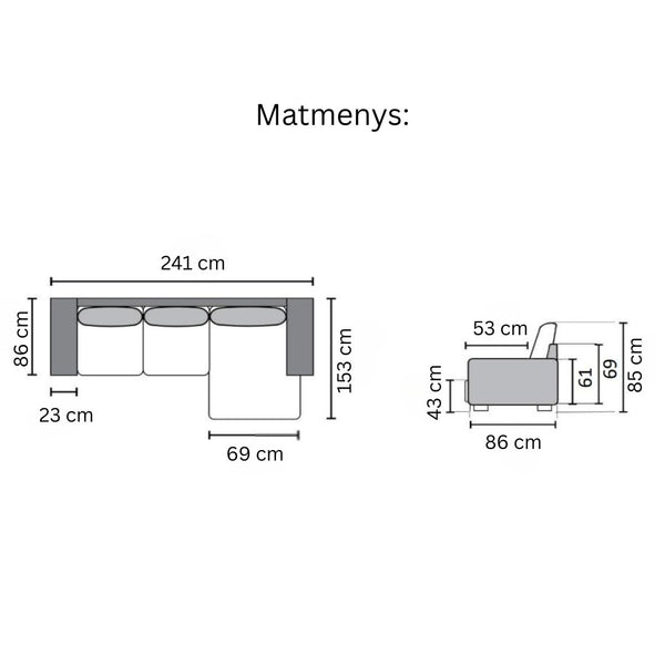 Minkštas kampas COLUMBUS 3+D