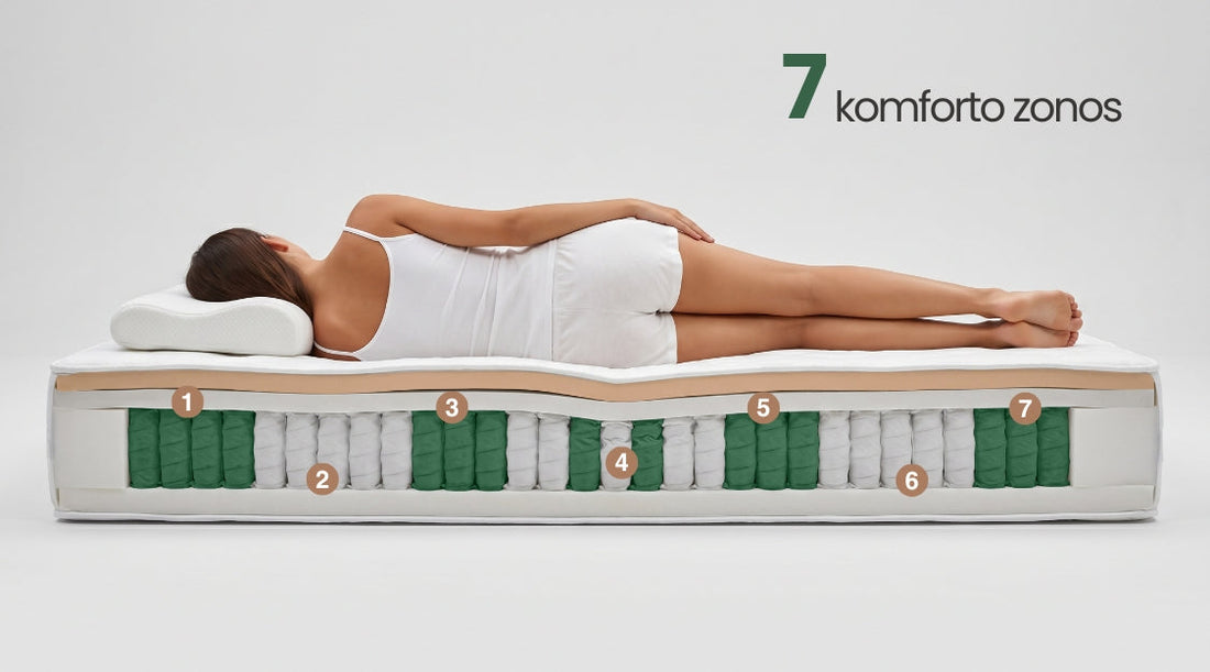 7 komforto zonos – kodėl jos tokios svarbios kokybiškam miegui?