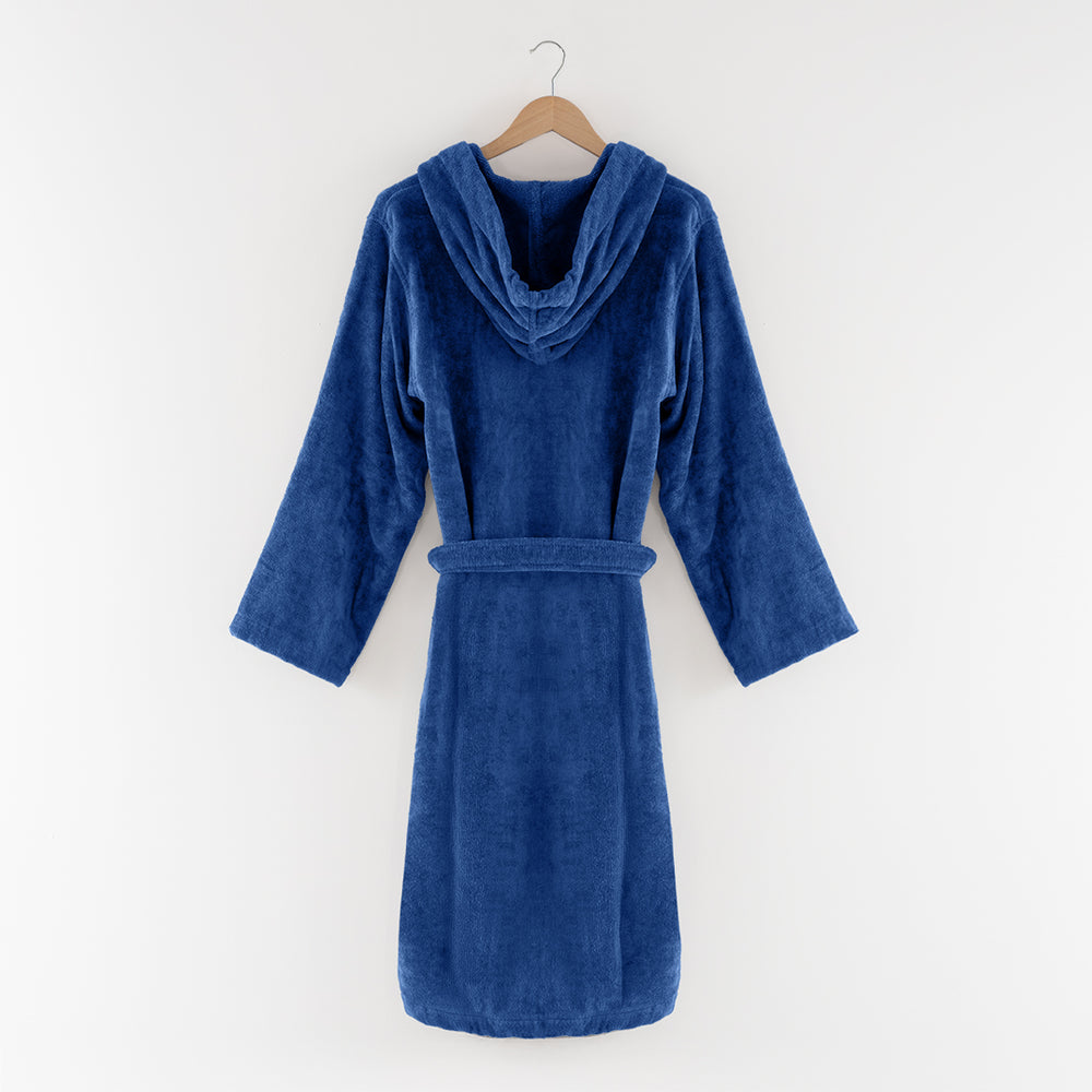 Veliūrinis chalatas su kapišonu TACOMA BLUE (XL dydis)